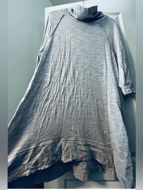 FP Beach Slub Knit Tunic in Marled Tan and Cream
